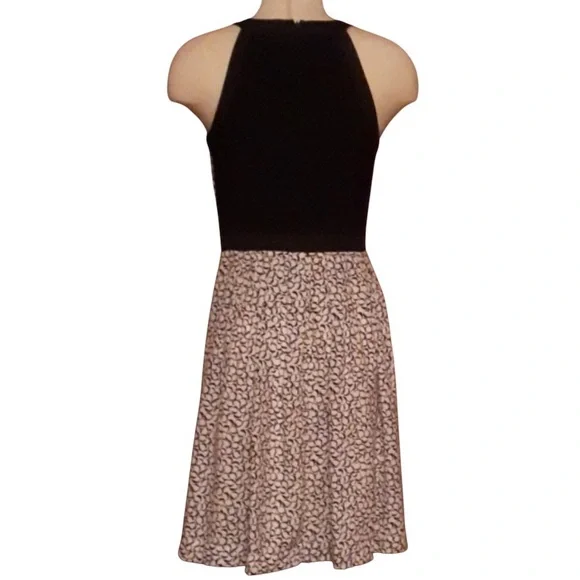 White House Black Market Black and White Halter Midi Sundress - Picture 10 of 12